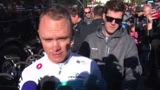 Christopher Froome  interview before the start of Vuelta a Andalucia 2018 [upl. by Aicel279]