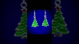 httpsbijouxdelphinecieetsycom christmas earrings handmadeaccessories handmade [upl. by Annairoc594]