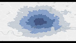 Network analysis amp isochrones using ArcGIS amp TravelTime [upl. by Minardi]