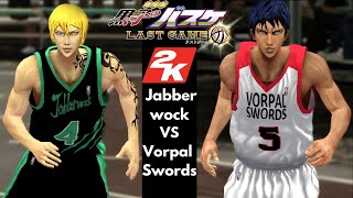 Kuroko no Basket  Team Jabberwock vs Team Vorpal Swords l NBA 2K24 Gameplay  1080P 60FPS [upl. by Kristofer]