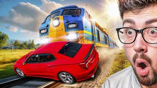 ACCIDENTES EXTREMOS DE TRENES 😱  BeamNG Drive [upl. by Ortrud]