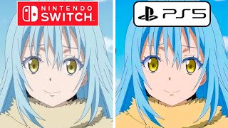 That Time i Got Reincarnated as a Slime Isekai Chronicles PS5 vs Nintendo Switch Graphics Comparison [upl. by Anan]