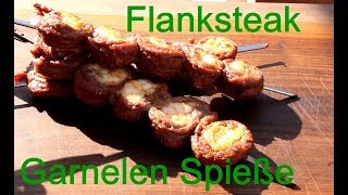 Flanksteak Garnelen Spieße [upl. by Jauch]