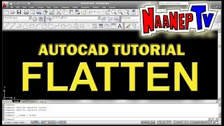 FLATTEN Basic Autocad Tutorial  TAGALOG [upl. by Lampert]