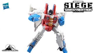 Transformers Siege Voyager Class STARSCREAM Video Review [upl. by Fulvia]