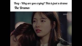 He dies on her shoulderSaddest Scene in Kdrama History Uncontrollably fond  KimWooBin×BaeSuzy [upl. by Nnylyar]