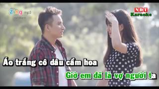 Vợ Người Ta Karaoke  Phan Mạnh Quỳnh Beat Gốc [upl. by Noorah]