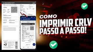 Como IMPRIMIR DOCUMENTO 2023 do VEÍCULO CRLV DIGITAL  PASSO A PASSO [upl. by Tessie]