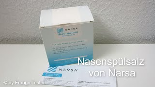 Nasenspülsalz  Naschendusche  von Narsa [upl. by Haidabej]