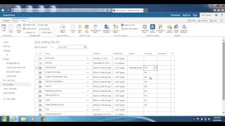 SharePoint 2013 How to edit a list or library using Quick Edit [upl. by Uhile]