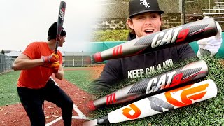 Hitting with the new CAT9 COMPOSITE 5 USSSA Bat  Marucci Baseball Bat Review [upl. by Seibold384]