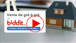 Biddit Gré à gré  Comment faire une offre en ligne [upl. by Ahsenit]