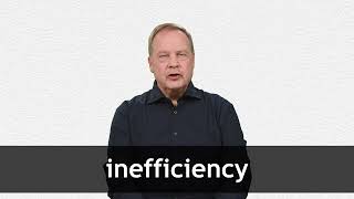 How to pronounce INEFFICIENCY in American English [upl. by Raffo]