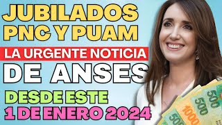 🛑 AHORA❗️Jubilados ANSES PNC y Pensionados 💰 Fecha de COBRO desde el 2 enero 2024  Recetas de PAMI [upl. by Ttsepmet]