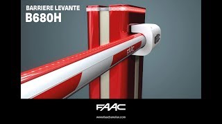 FAAC B680H barriere levante automatique 24V français [upl. by Psyche61]