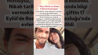 PINAR DENİZ VE KAAN YILDIRIM EVLENİYOR MUTLULUKLAR PINAR DENİZ EVET EVLENİYORUZ ÇOKTA MUTLUYUZ [upl. by Avihs]