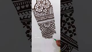 Simple full hand Mehandi 2025 mehandidesignmehandii halloweentypebeat trrndingshorts [upl. by Karlin]