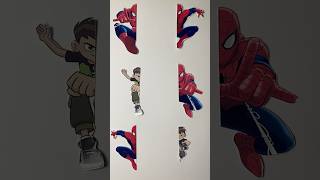 Spider Man vs Ben 10 ben10 spiderman art shortvideo [upl. by Marina]