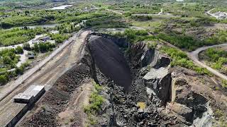 Flin Flin Mine in Northern Manitoba from the sky [upl. by Hultin]