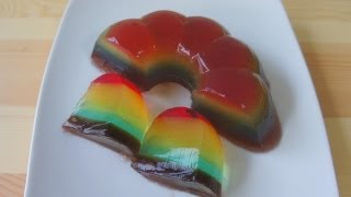 Rainbow Juice Jelly Recipe ～虹色ジュースゼリー～ [upl. by Damara]