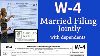 W4 for Married filing jointly with dependents w4 Married filing jointly withholding [upl. by Aloek]