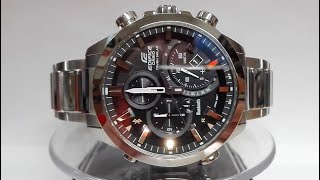 Casio Edifice EQB500D1A2ER Bluetooth Solar watch video 2017 [upl. by Engeddi587]