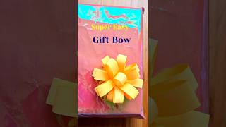 Gift Bow with Paper II Handmade Gift Idea II Gift Wrapping shorts short youtubeshorts [upl. by Nahtaneoj]