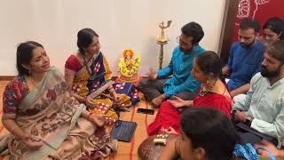 Ranjani Gayatri with students on Vijayadashami Bharati Deviya [upl. by Epolulot964]