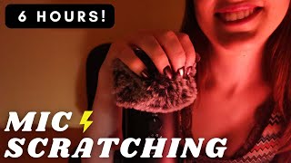 ASMR  6 HOURS FAST AGGRESSIVE SCALP SCRATCHING MASSAGE  mic scratching fluffy cover  No Talking [upl. by Bard]