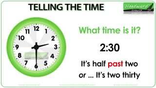 Telling the Time in English [upl. by Sihtnyc]