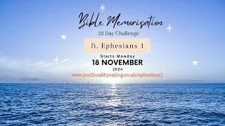 Ephesians 1 Bible Memorisation Challenge 💌 [upl. by Pike]