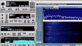 HF Radio  Numbers Station E07  6982 Mhz AM  20101103  1830 UTC [upl. by Ateloiv]