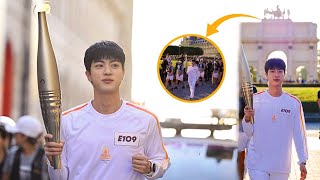 Shocking Here the Unexpected Happening During Jin BTS Torch Relay that Made Fans Hysterical [upl. by Ettesel302]