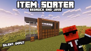 How to make a item sorter in Minecraft Bedrock amp Java [upl. by Ali]