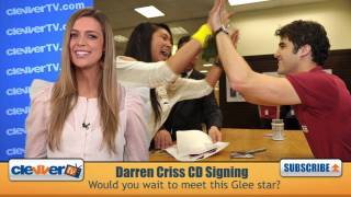 Glees Darren Criss Signs The Warblers CD For Fans [upl. by Hermosa562]