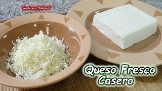 QUESO BLANCO FRESCO SEMIDURO CASERO receta perfecta y muy fácil [upl. by Vashti]