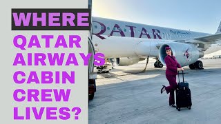 Where does QATAR AIRWAYS CABIN CREW LIVES  GUNJAN RAJ  FLIGHT ATTENDANT [upl. by Nylrahs]