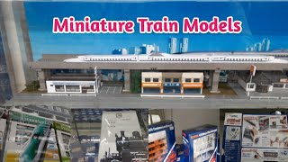 Model train set made in Japan  miniature trains [upl. by Auqinom981]