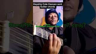 Keyshia Cole Heaven sent guitarlesson guitartutorial guitarchords rnb shorts [upl. by Dust]