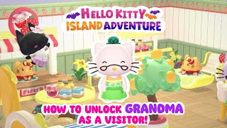 How to unlock Hello Kitty’s Grandma as a visitor 👵💝 Hello Kitty Island Adventure 20 Update [upl. by Novel]