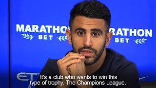 Riyad Mahrez Sets Sights On Champions League With Man City [upl. by Nnylylloh]