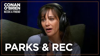 Rashida Jones On The Renaissance Of “Parks and Recreation”  Conan OBrien Needs A Friend [upl. by Yesrej]