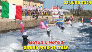 🔴Aquabike Grand Prix of Italy  Olbia  Moto 3 amp Moto 2 FINAL RACE [upl. by Meesak]