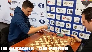 IM Dimitris Alexakis  GM Kacper Piorun  European Blitz Championships [upl. by Edwin]