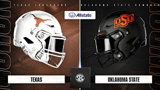 College Football 25  3 Texas vs 18 Oklahoma State  Bragging Rights Series Week 1 Matchup [upl. by Adian]