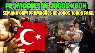 PROMOÇÕES DA SEMANA XBOX LIVE TURQUIA  SEMANA BOA PARA 1000G  JOGOS QUASE DE GRAÇA [upl. by Perot385]