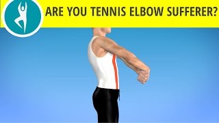 Stretching Exercise for Tennis Elbow and Extensor Muscles in the Forearm [upl. by Suoirrad842]