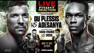 🔴LIVE UFC 305 Dricus Du Plessis vs Israel Adesanya Fight Reaction  UFC Middleweight Championship [upl. by Kato]