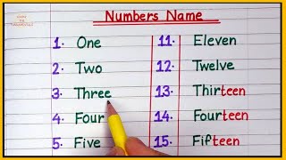 one to twenty spelling for kids  Number names 1 to 20 in English  Learn counting 1 to 20 in words [upl. by Leahsim]