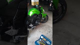 MONTANDO PONTEIRA RACING EXTREME DB KILLER NA KAWASAKI Z750 dbkiller kawasakiz750 sportivo [upl. by Suired]